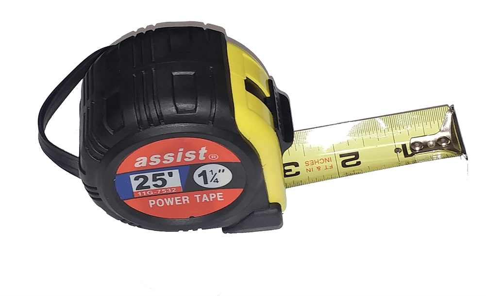 1 1/4″ By 25′ Measuring Tape With Laminated Blade 11g - Chainsaw (1000x1000), Png Download