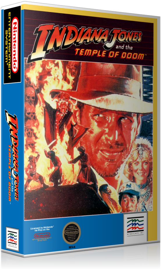 Nes Indiana Jones And The Temple Of Doom Retail Game - Indiana Jones And The Temple Of Doom Nes (800x960), Png Download