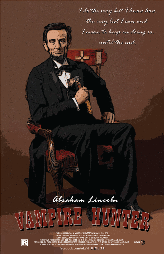 Vampire Hunter - Abraham Lincoln Madame Tussauds (647x1000), Png Download