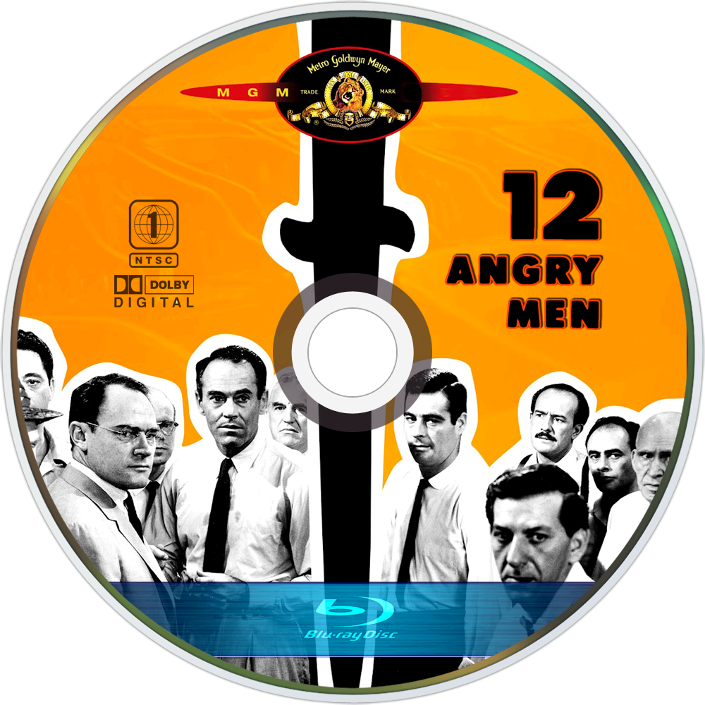 12 Angry Men Bluray Disc Image - 12 Angry Men 1957 Bluray (1000x1000), Png Download