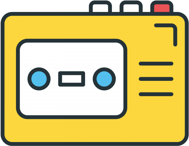 Cassette Player (866x650), Png Download