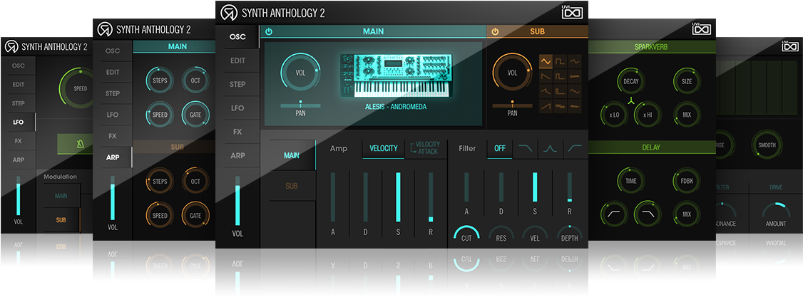 Overview - Uvi Synth Anthology (1125x425), Png Download