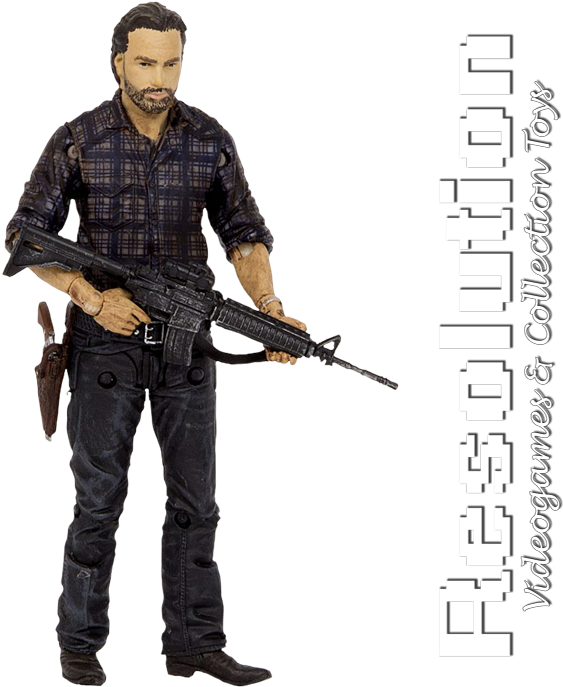 The Walking Dead - Walking Dead Rick Toy (800x800), Png Download