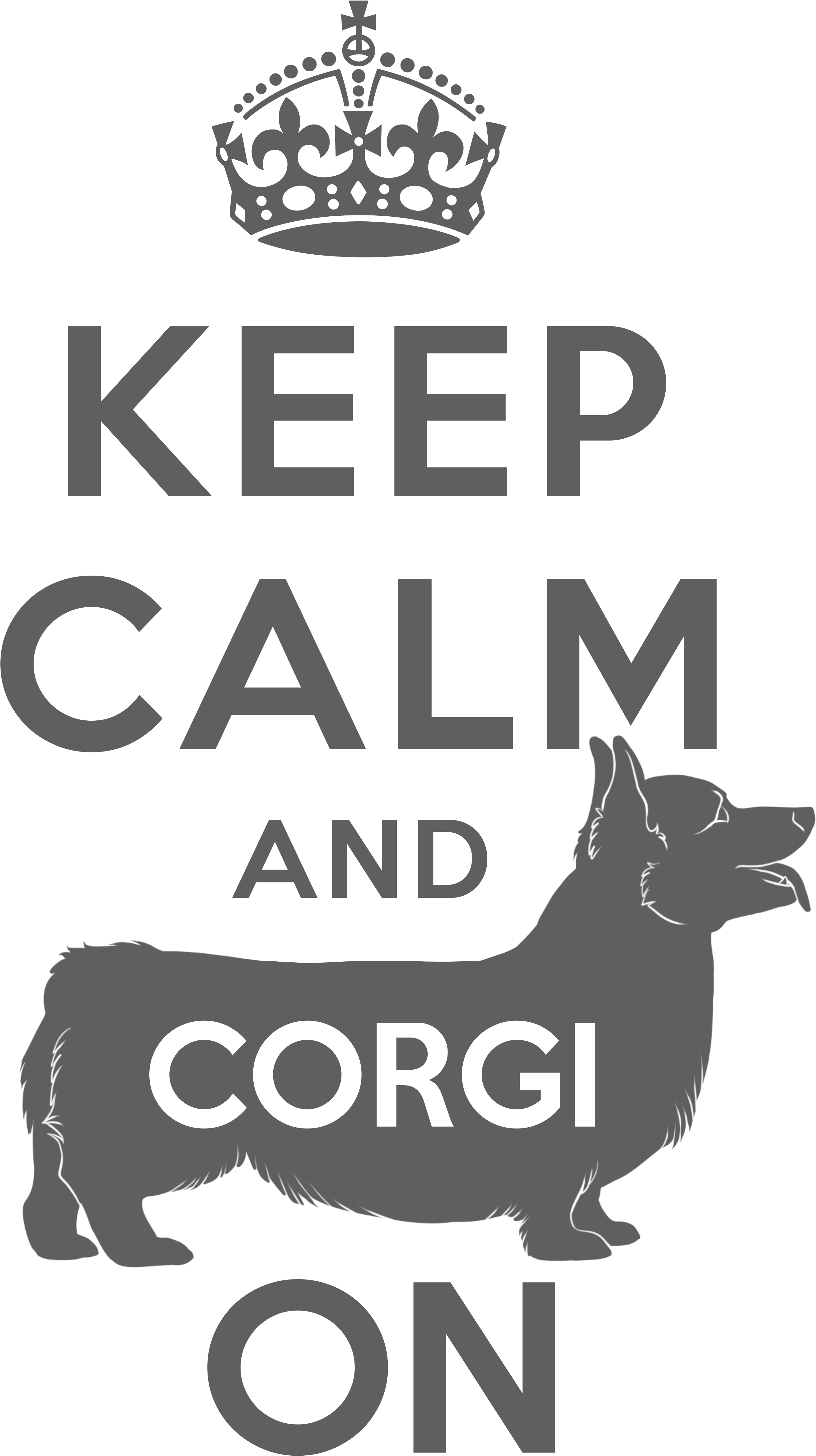 Kote Keep Grey2 - Keep Calm And Carry (3700x7400), Png Download