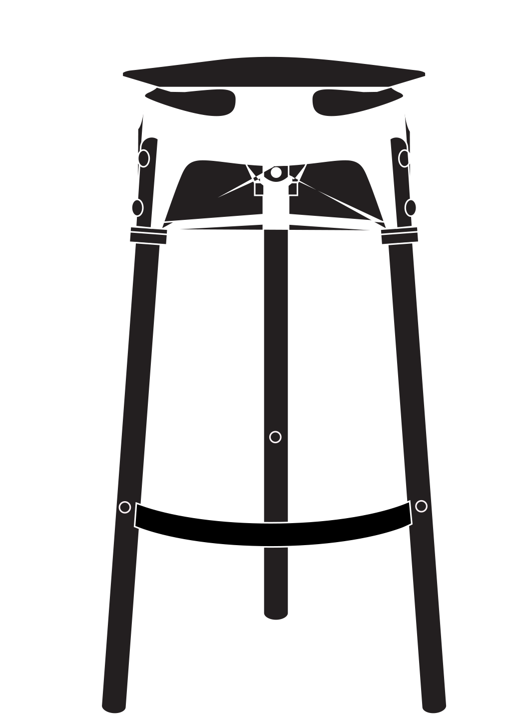 Weld-stool - Black-and-white (1708x1493), Png Download