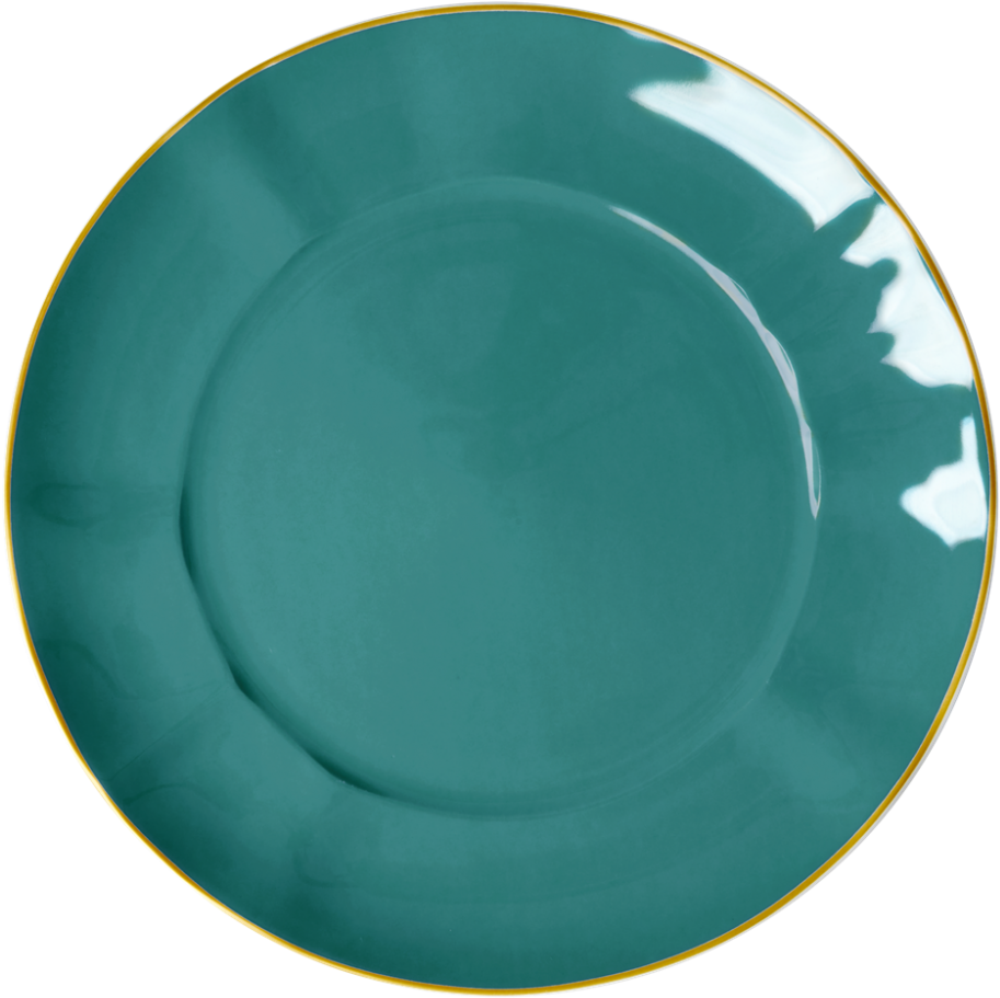 Porcelain Dinner Plate In Jade By Rice Dk - Plate (1000x1000), Png Download