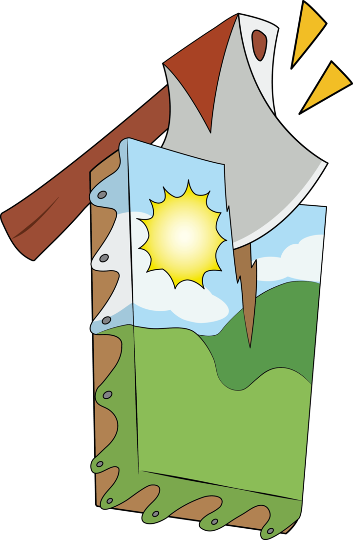 Artist Epsilontlosdark Axe Cutie Mark Idw - Cartoon (723x1105), Png Download