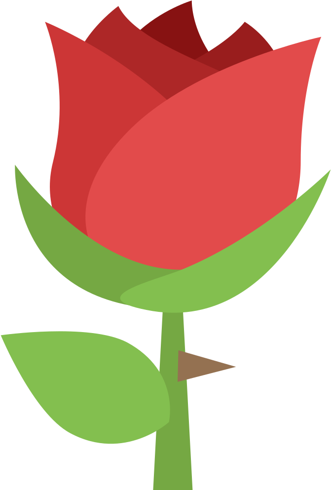 Falling Rose Emoji - Rosa Emoji Png (1024x1024), Png Download