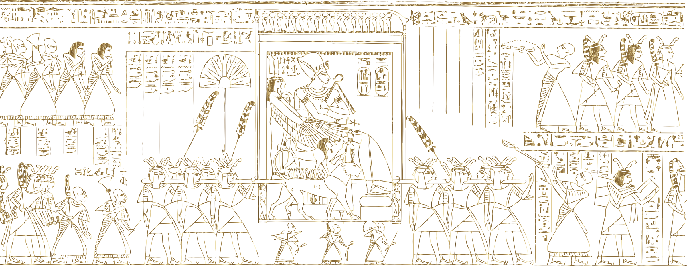 Big Image - Pharaohs Carried (2400x930), Png Download