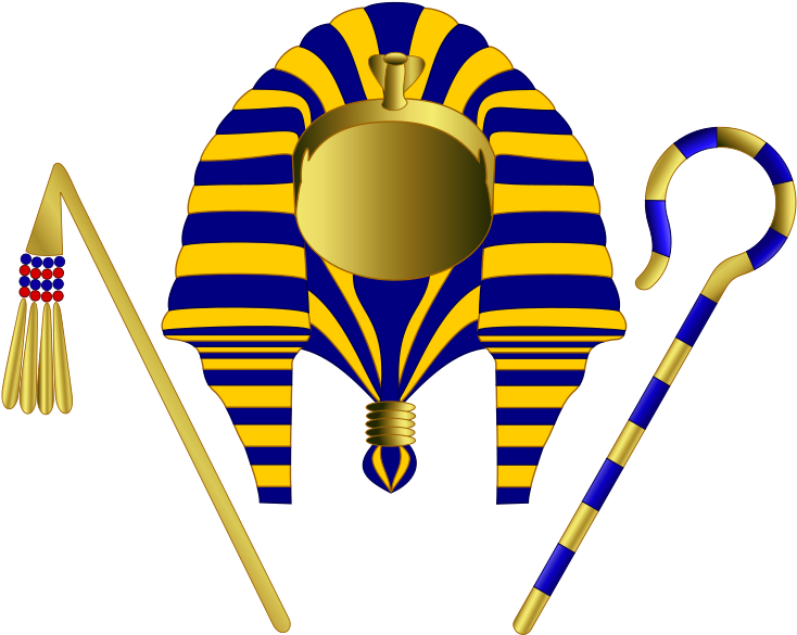 Pharaoh Crown Clipart Png - Pharaoh Stick Png (741x600), Png Download