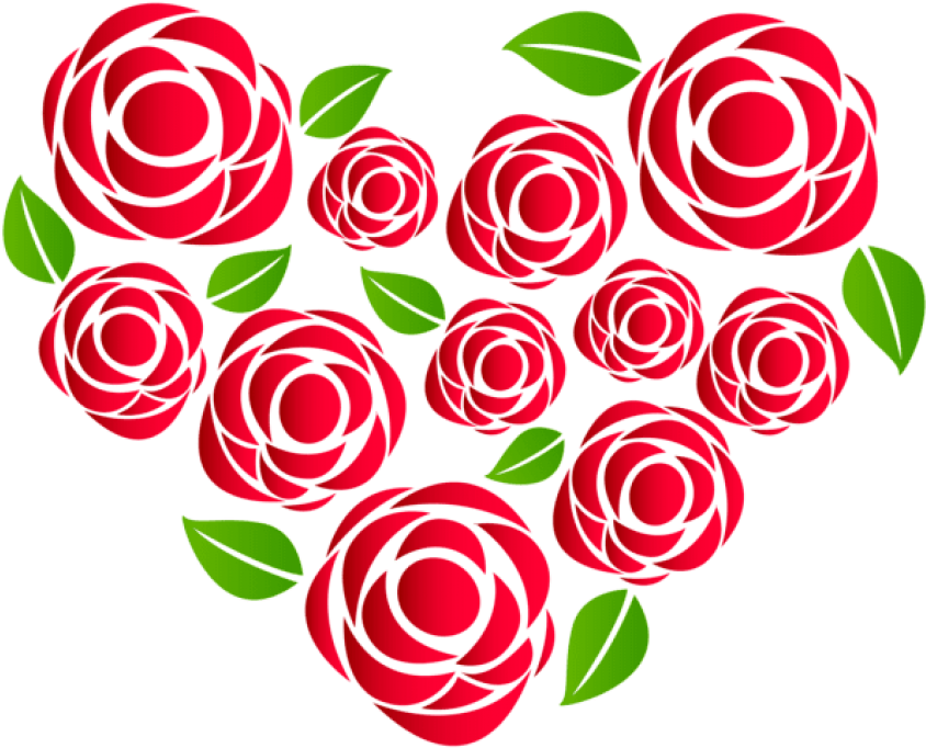 Free Png Heart Of Roses Png - Floribunda (850x685), Png Download