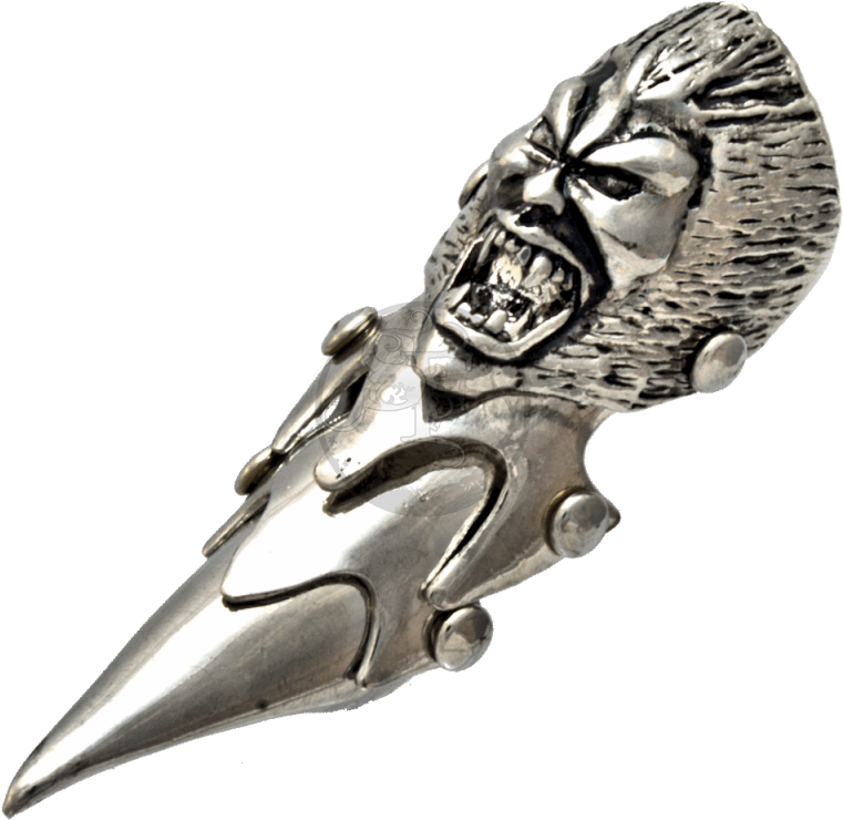 Armor Ring / Gothic Knuckle Ring - Pendant (800x800), Png Download