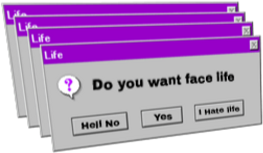 Windows Sticker - Vaporwave (1024x1054), Png Download