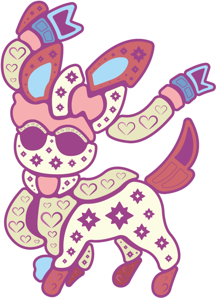 Sylveon-sticker (1000x1294), Png Download