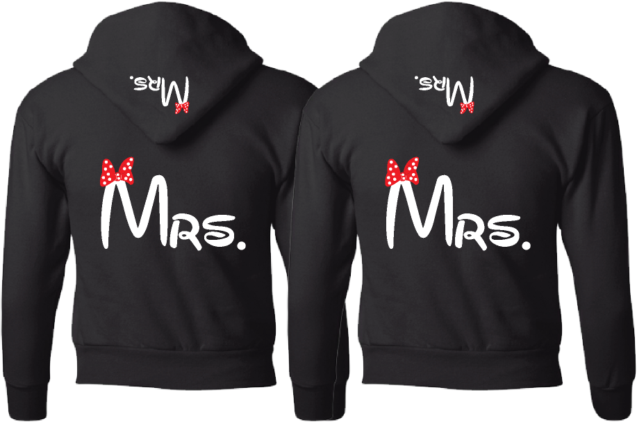 Lgbt Lesbian Couple Shirts For Mrs Minnie Bow - His Beauty His Beast Shirts (1014x697), Png Download