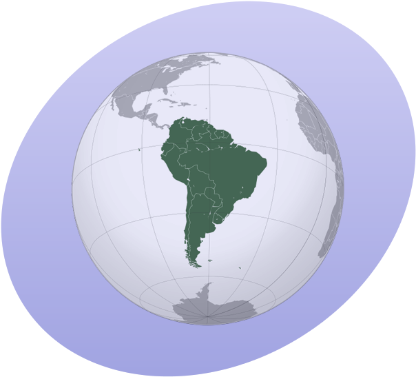 P South America - South America (667x600), Png Download