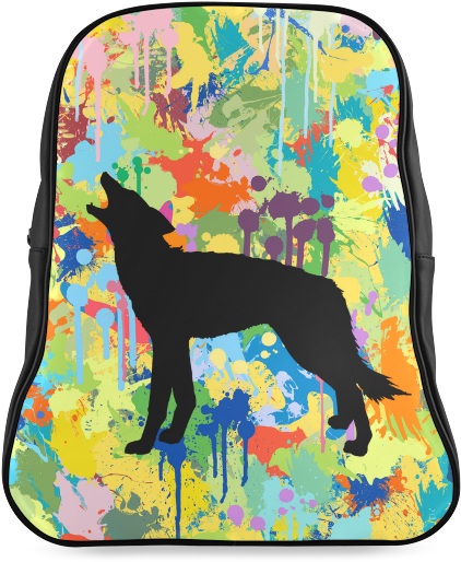 Black Wolf Colorful Splash Your Colorbackgr School - English Cocker Spaniel (800x800), Png Download