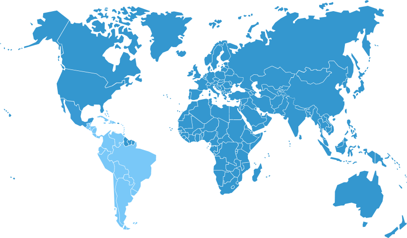 Show All - World Wide Map Png (839x490), Png Download