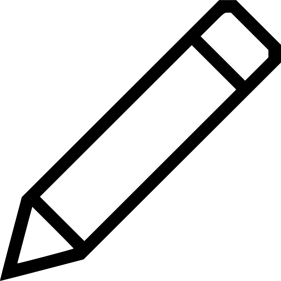 Pen Edit Write Pencil Writting Svg Png Icon Free Download - Pencil Tool In Paint (980x982), Png Download