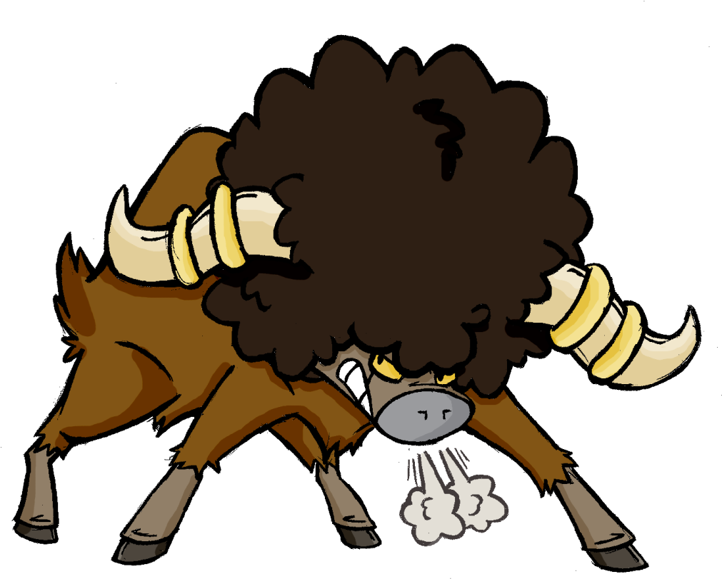View Bouffalant , - Cartoon (1023x862), Png Download