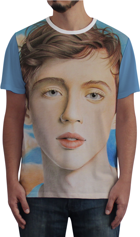 Camiseta Fullprint Troye Sivan De Artista Avenuena - Camiseta Irmao Do Jorel (800x800), Png Download
