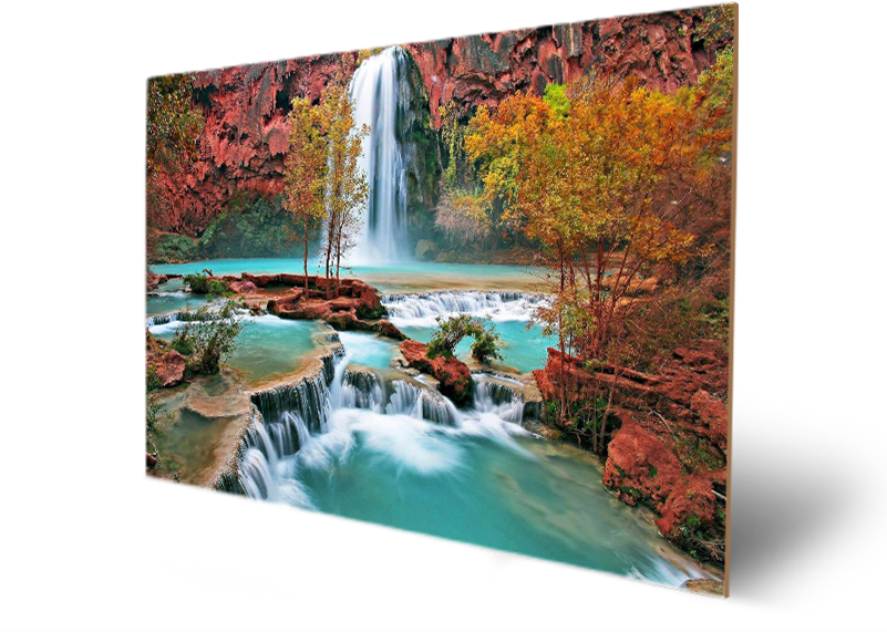 Mount Roraima Waterfall South America - Nature Art Original Landscape Paintings (800x600), Png Download