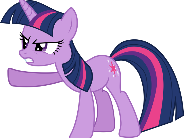 Angry Emoji Clipart Unicorn - Mlp Twilight Sparkle Angry (640x480), Png Download