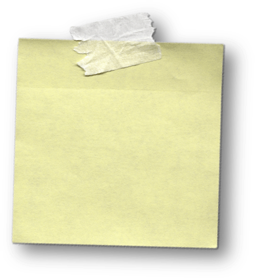 Yellow Sticky Ntes - Sticky Note (621x648), Png Download