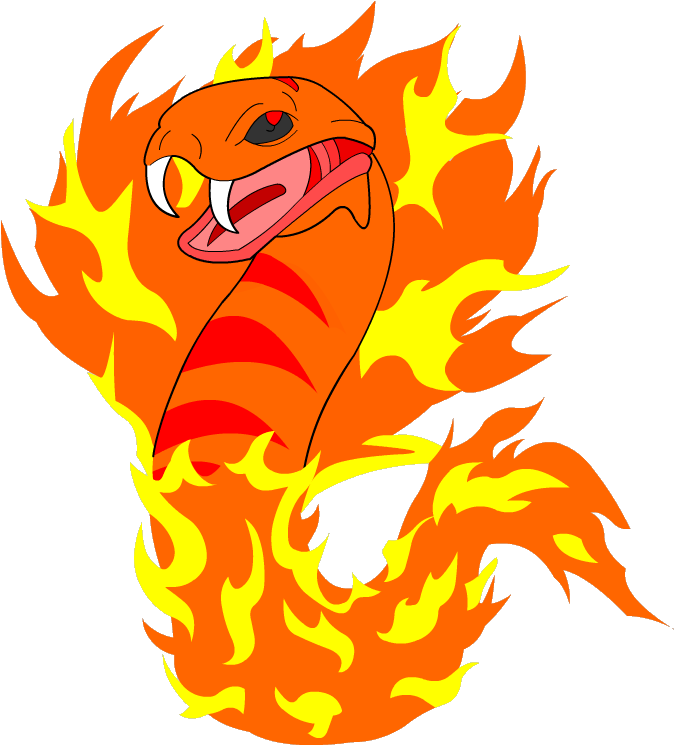 Fire Cobra (683x751), Png Download