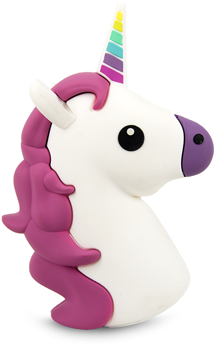Умб Maxnon Emoji Powerbank Unicorn 2200 Mah - Battery Charger (500x700), Png Download