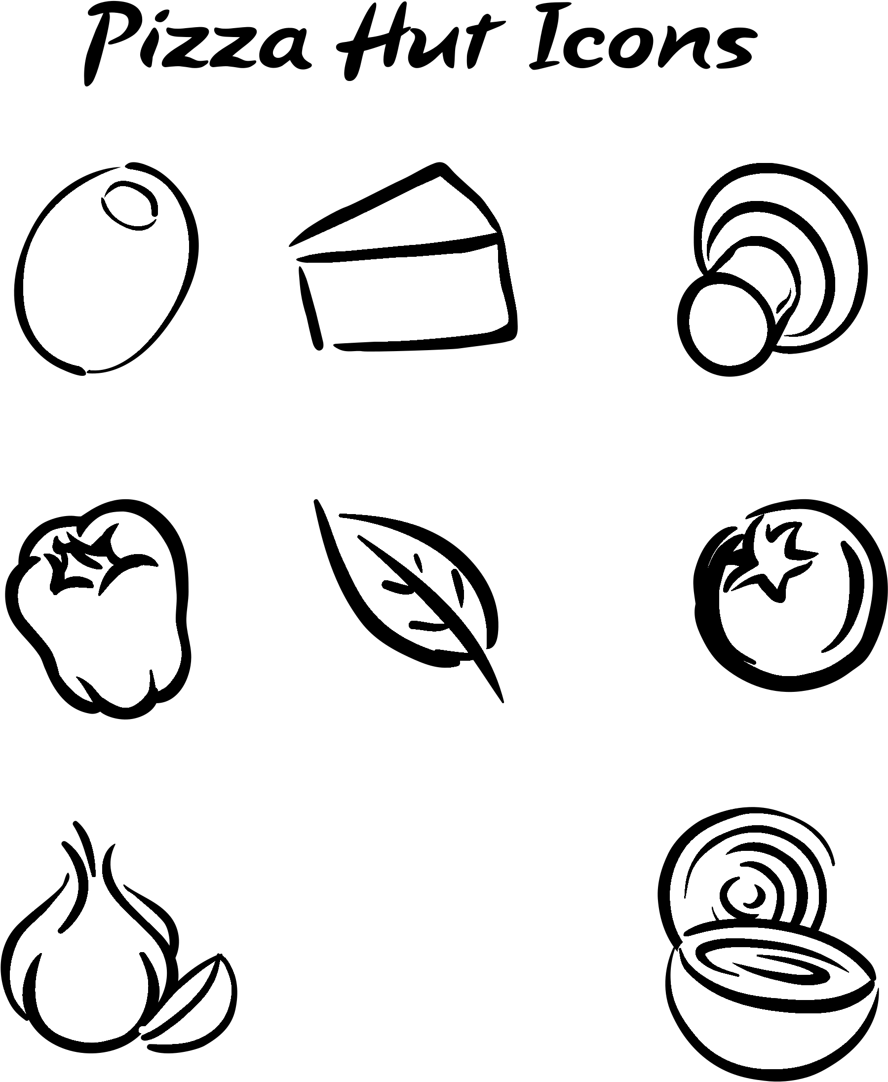 Pizza Hut Logo Black And White - Pizza Hut (2400x2400), Png Download