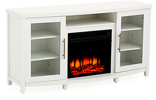 Image For Electric Fireplace - Cabinetry (519x804), Png Download