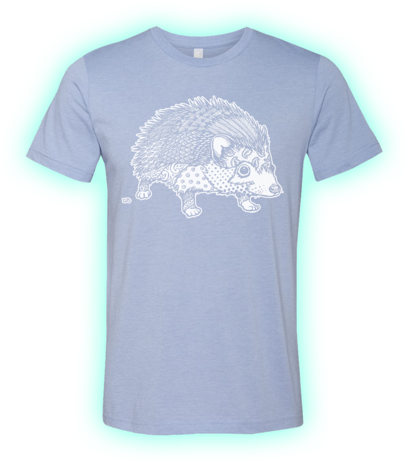 Hedgehog Bella Shirt Preview (1000x962), Png Download