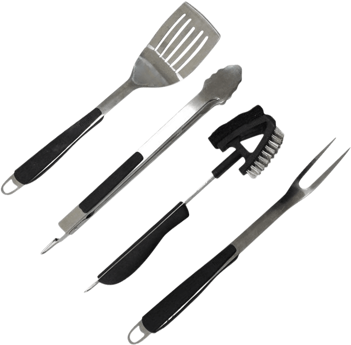 Bbq Grill Tool Set 4 Piece - Knife (1000x1000), Png Download