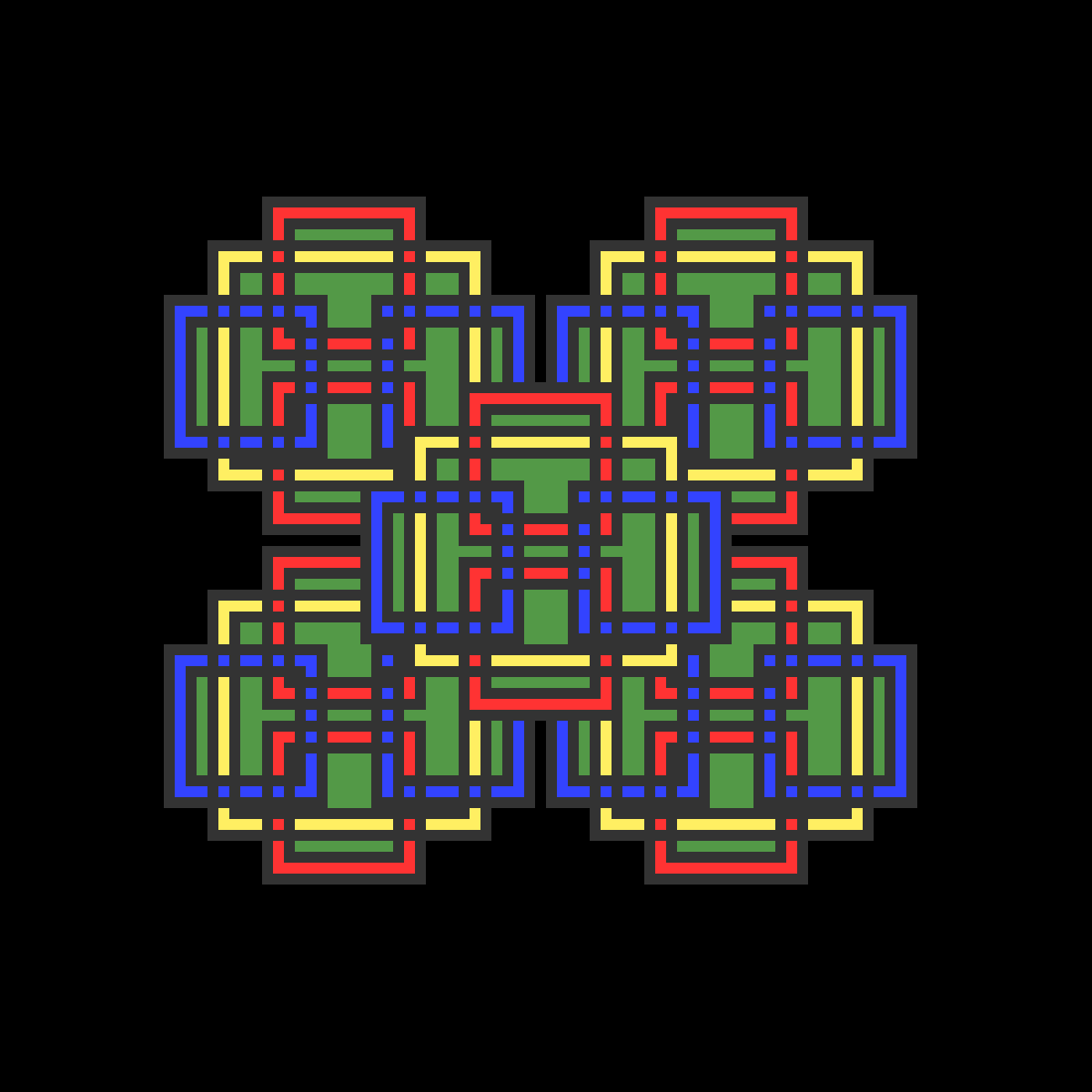 Trippy Pixel Art Thingie - Graphic Design (1200x1200), Png Download