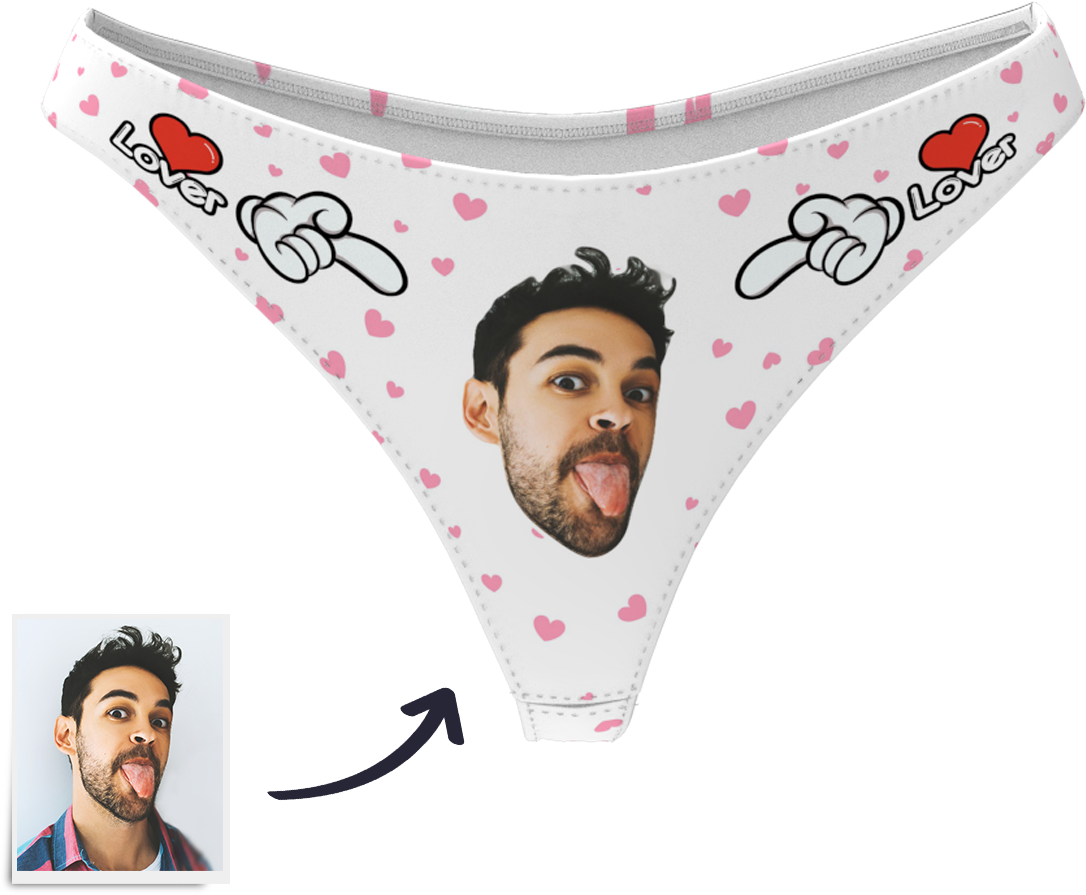 Women's Custom Face Thong Panty - Thong (1280x1280), Png Download