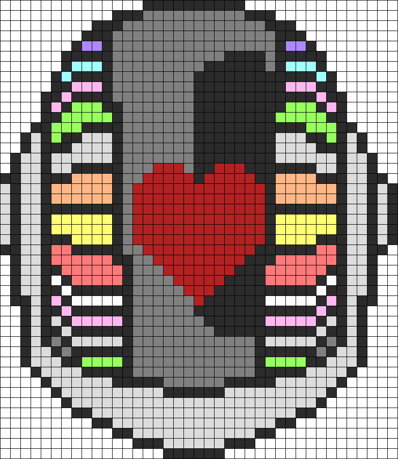 Daft Punk 2 Perler Bead Pattern / Bead Sprite - Daft Punk Pixel Art (820x946), Png Download