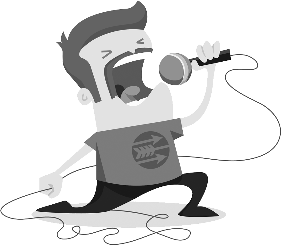 Singer Illustration Monol - Illustration (1000x869), Png Download