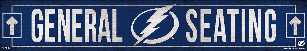 Tampa Bay Lightning Wincraft General Seating Wood Sign - Tampa Bay Lightning New (1050x1050), Png Download