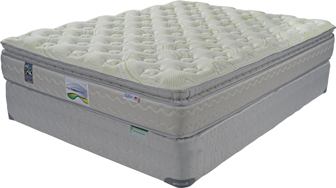 Cool Therapedic Pillow For Home Furniture Ideas With - Cama Con Pillow Top (1506x915), Png Download
