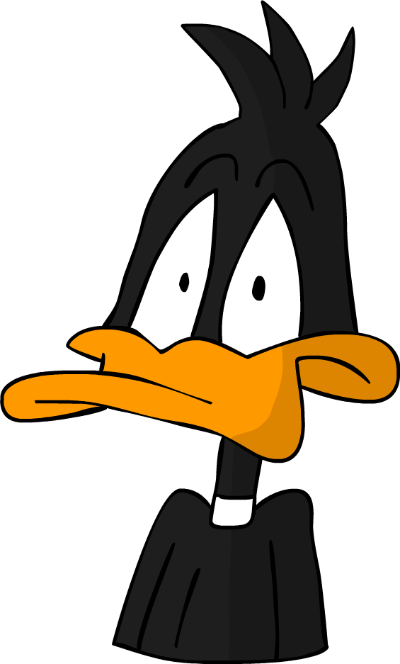 Daffy Duck Sad Face (565x937), Png Download