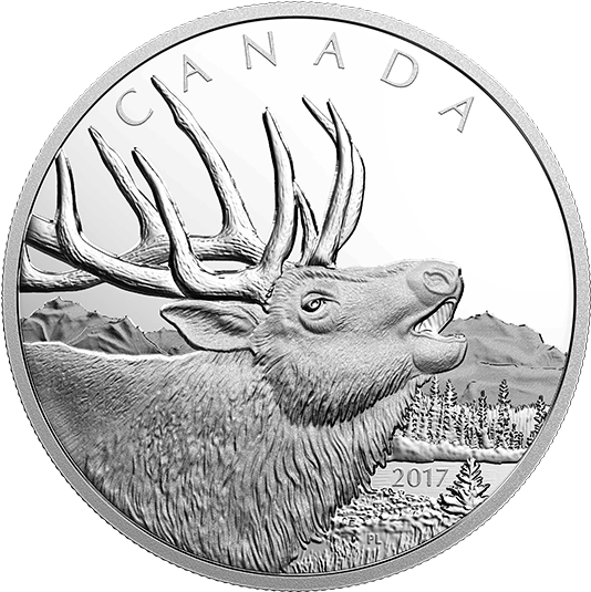X157633 Rev-570 - Canadian Coin With Elk (570x570), Png Download