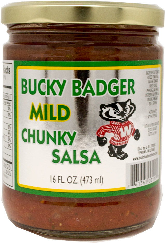 Bucky Badger Mild Salsa - Chutney (1000x1000), Png Download