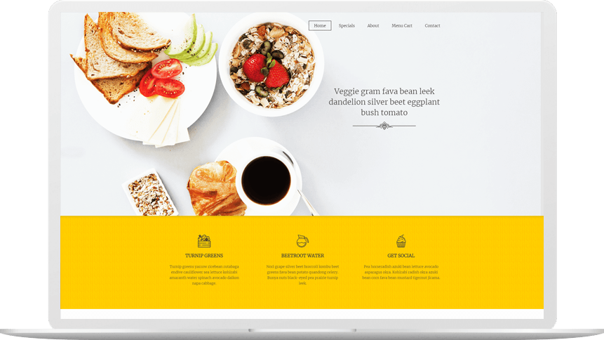 Brunch Menu Templates - Restaurant (861x484), Png Download