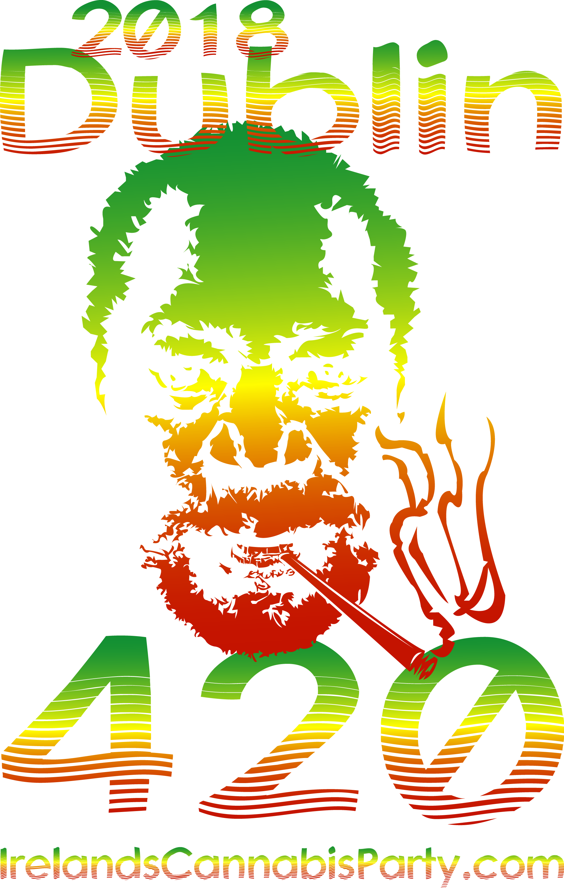 2018 Dublin 420 Morgan Freeman - Illustration (1893x2979), Png Download