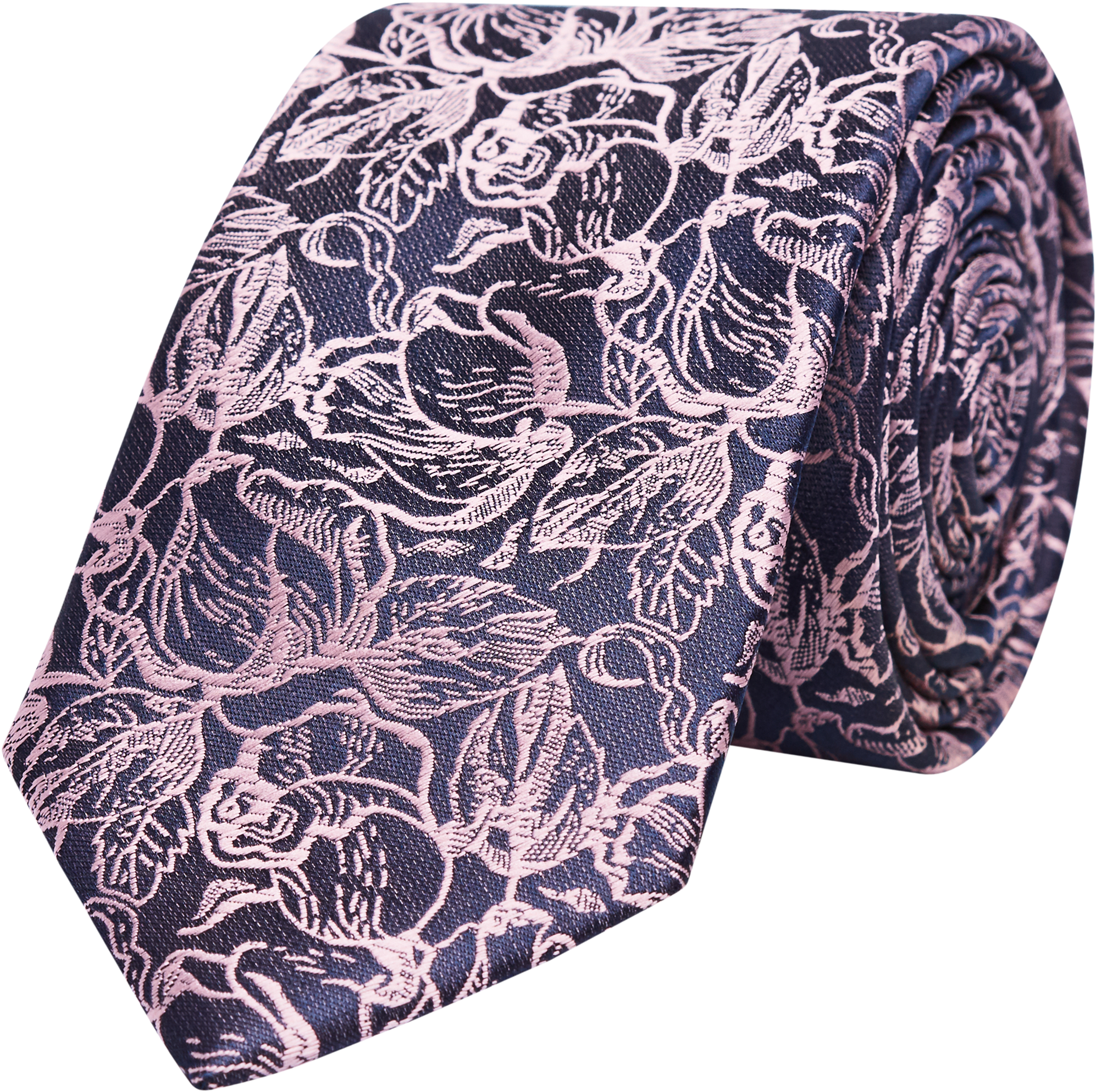 Pink/navy Presley Paisley - Paisley (3000x3000), Png Download