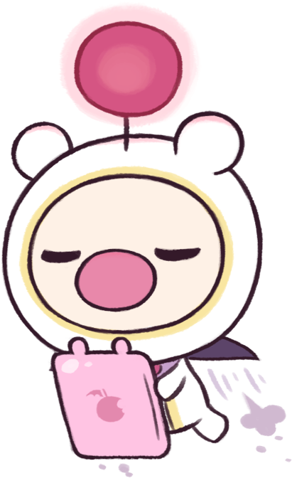 Meet Dinky The Cyborg Moogle That Keeps Tabs On Things - Cartoon (800x800), Png Download