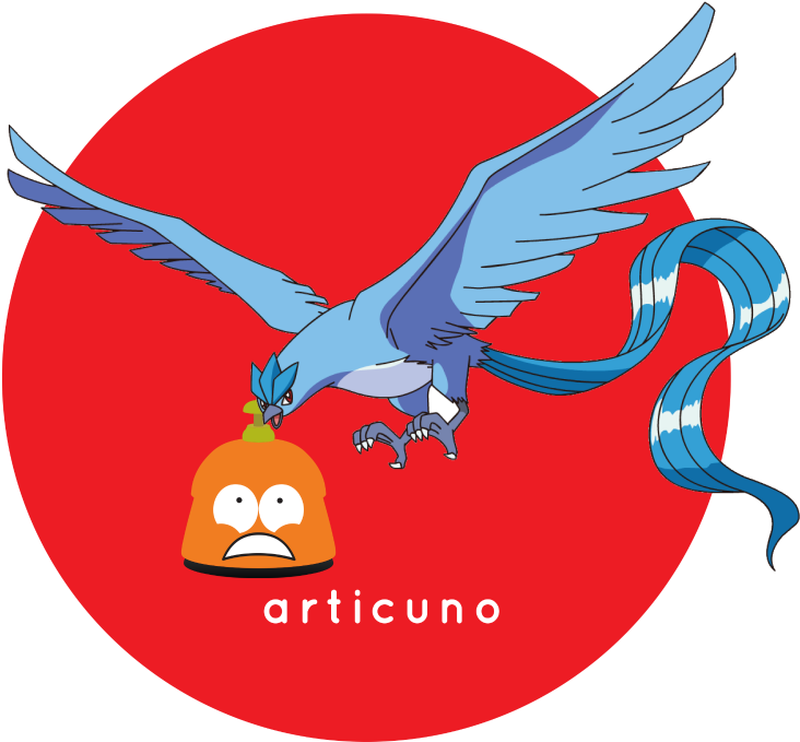 Articuno - Cartoon (800x800), Png Download