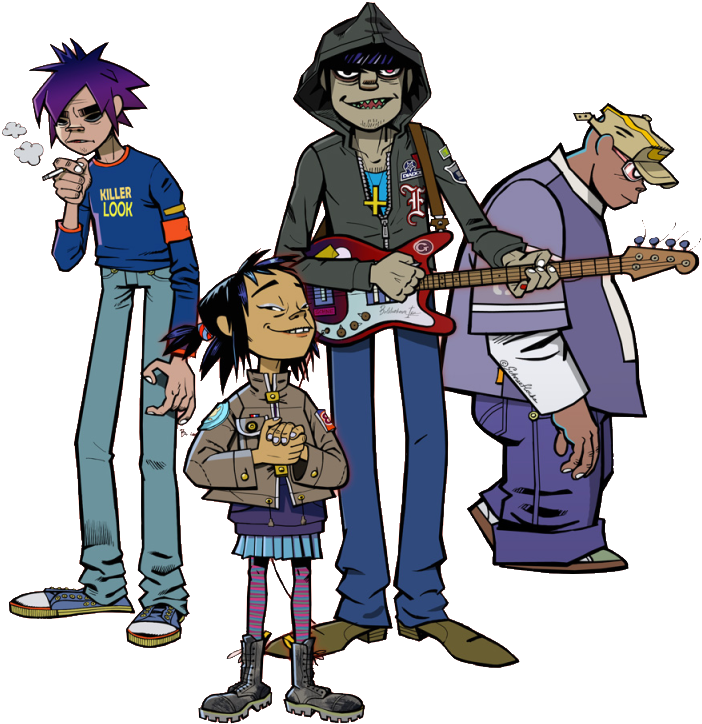 Una De Las Grandes Virtudes De Gorillaz Es La Adaptación - Noodle Gorillaz Original (1024x819), Png Download