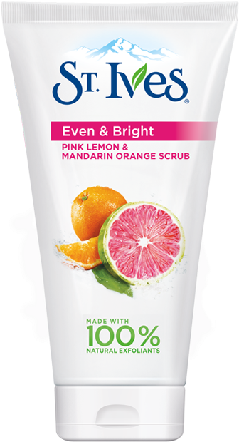 Detail Uk St Ives Pink Lemon And Mandarin Orange Face - St Ives Even & Bright Pink Lemon (477x702), Png Download